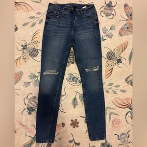 High waisted rockstar super skinny jeans - size 4